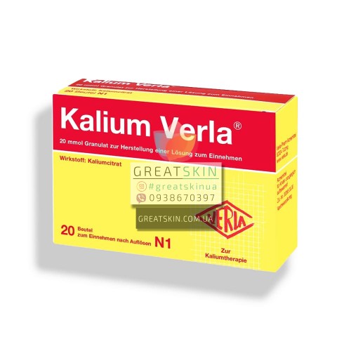 KALIUM VERLA цитрату калію в гранулах | 20/100 пакетів